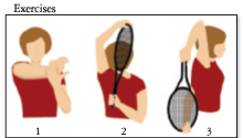 Tennis racquet exercises